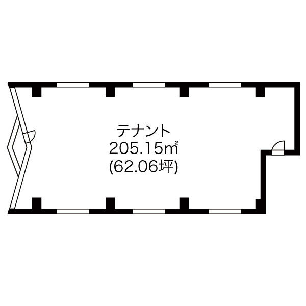 錦HOTEIビル【　オフィスおすすめ　】の間取り