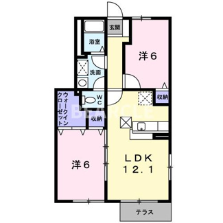 【間取り】 | カラバッサ小野B