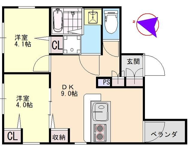 【間取り】 | セレーノ中井