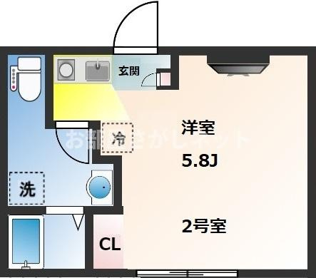 Novel Court 東日暮里【おとり物件なし】#学生・社会人にオススメ！初期費用分割払いOK！の間取り