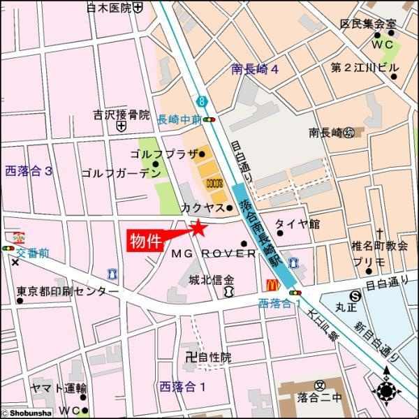 西落合ハウスの地図