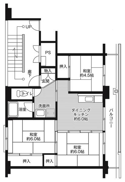 ビレッジハウス上尾向原4号棟の間取り