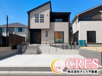 【外観】 | ☆☆☆新築住宅　いわき市泉もえぎ台３期T　ラスト１棟！！オール電化♪ご案内随時受付中です♪ | ※現地です！！
洗練された外壁デザインは、住まいを魅力的に魅せるだけではなく、断熱性や耐震性にもこだわります！
