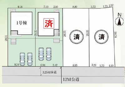 【区画図】 | ☆☆☆新築住宅　いわき市泉もえぎ台３期T　ラスト１棟！！オール電化♪ご案内随時受付中です♪ | 全体区画図です