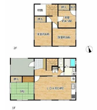 結城市新福寺6丁目の間取り