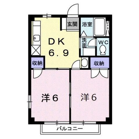 【間取り】 | グリーンビレッジＡ