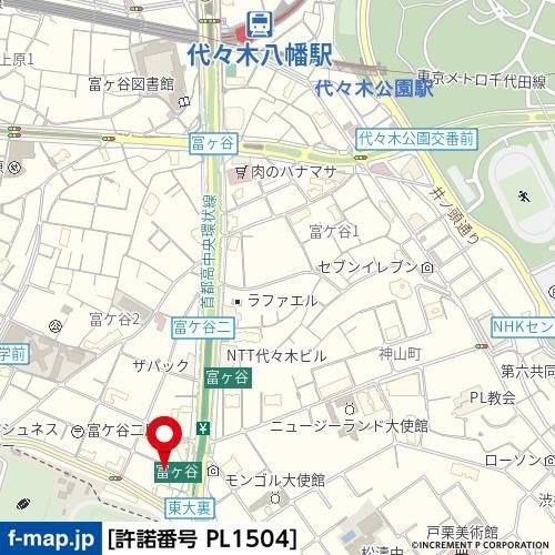 ルーブル渋谷松濤の地図