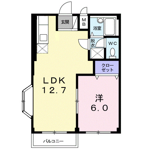 【間取り】 | エルディムやなぎ