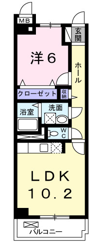 エスポワールつきみ野の間取り