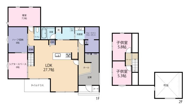 【間取り】 | 東金市　中古戸建て