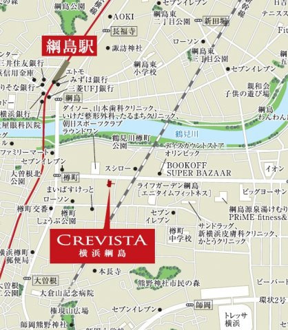 クレヴィスタ横浜綱島の地図