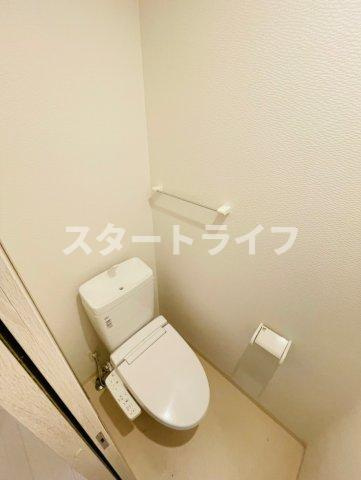 大阪市東淀川区西淡路４丁目の賃貸マンションのトイレ