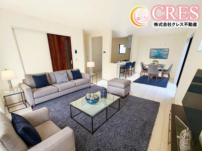 【居間・リビング】 | ☆☆☆新築分譲　いわき市平赤井２期　限定１棟－①！！長期優良住宅！！ | LDK16.5帖！！