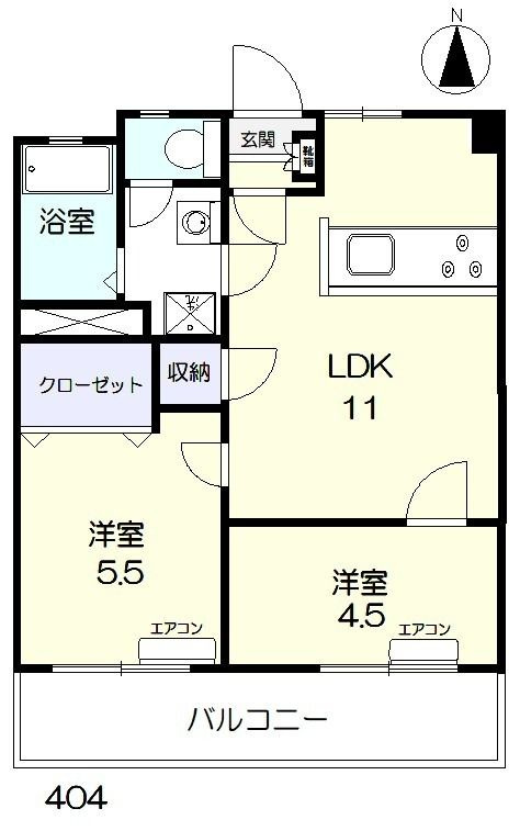Bayside　okayamaの間取り