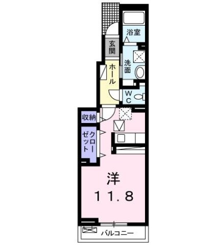 ソーレＢの間取り