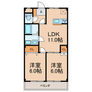 ボナール鶴の間取り
