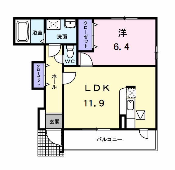 フェイバーＡの間取り