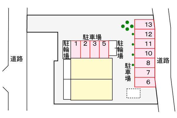 シャトゥ　ドゥ　ファミの区画図