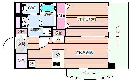 【間取り】 | Luxe新大阪Ⅰ
