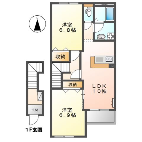 ロイヤルヒルズⅡの間取り
