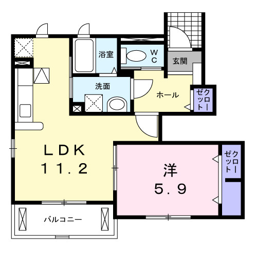 メゾ　フォルテの間取り