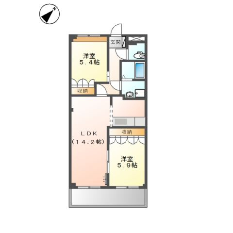 ガーデンハーツの間取り