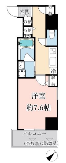 アルファレガロ神戸元町の間取り