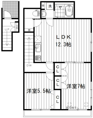 メゾンＵの間取り
