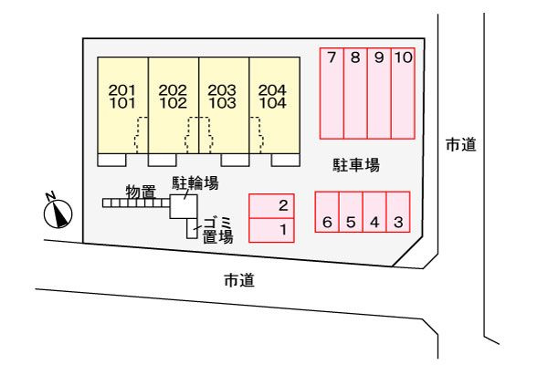 ラ　ルーチェの駐車場