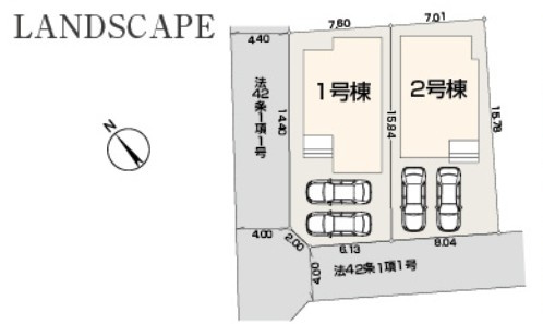 入間市久保稲荷11期全2棟　新築戸建　リーブルガーデンの区画図