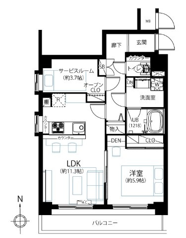 【間取り】 | オリエンタル南麻布
