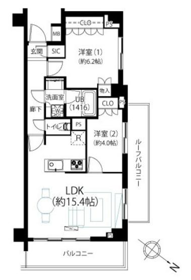 【間取り】 | オープンレジデンシア谷中