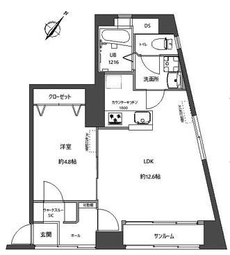 西馬込ダイヤモンドマンションの間取り