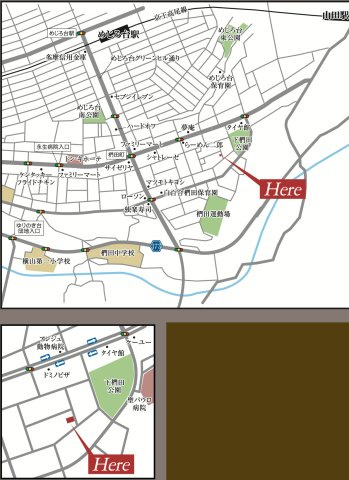 『八王子市新築戸建て』八王子市椚田町509-9【仲介手数料無料】の地図|～仲介手数料無料☆八王子ひなた不動産～八王子市椚田町　新築戸建て