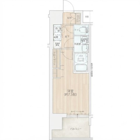 Louis Residence 天王寺町北の間取り