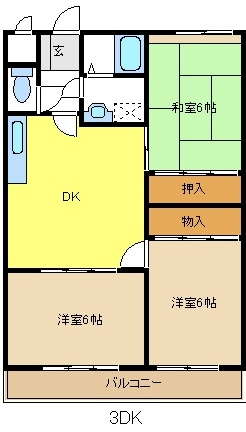 グレース牧の里（南棟）の間取り