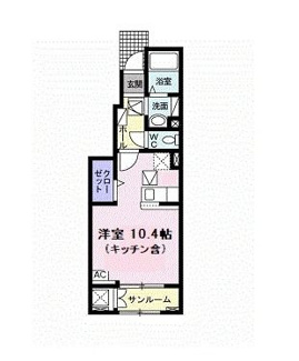【間取り】 | ベル　フォンティーヌ