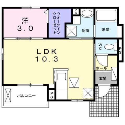ブリーズ揖保川の間取り