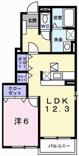 メゾンプラースⅠの間取り