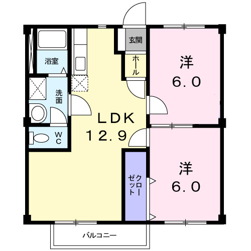 エスポワール新在家の間取り