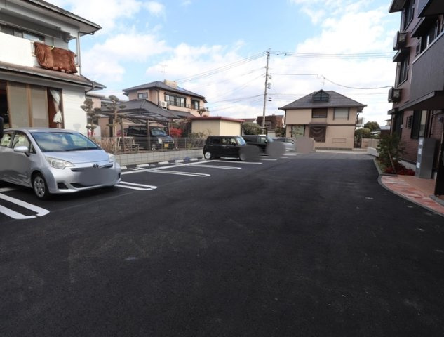 熊本市南区御幸笛田５丁目のアパートの駐車場