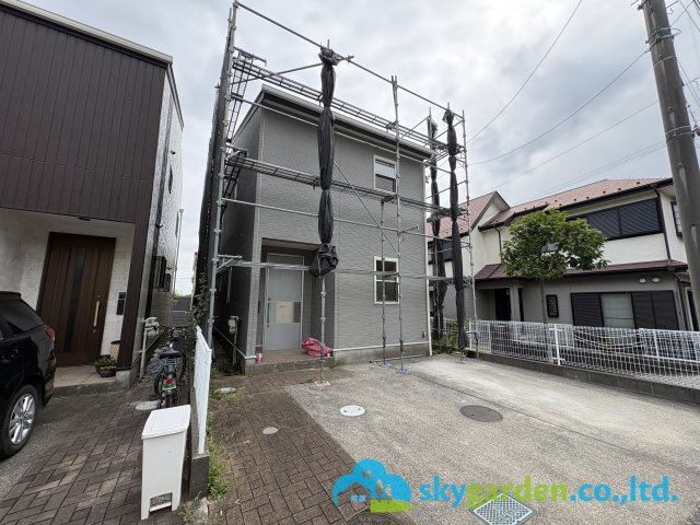 藤沢市大庭　中古戸建の外観|令和８年８月３１日撮影（工事中）