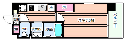 【間取り】 | Luxe新大阪Ⅵ