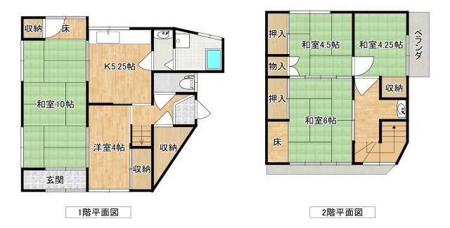 白浜町堅田戸建ての間取り