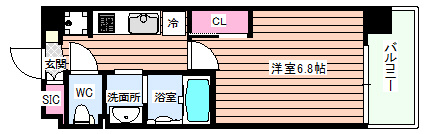 【間取り】 | Luxe新大阪Ⅵ