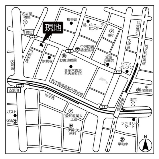 【地図】 | フレールコート東別院