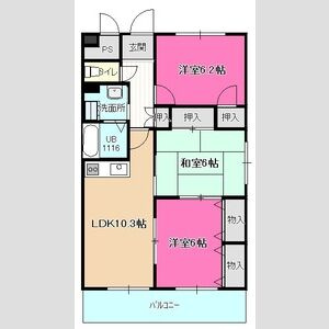 【間取り】 | ソレーユ五条弐番館