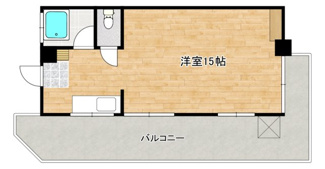 【間取り】 | 広島市南区東雲1丁目 1棟マンション | 間取り例（4F）