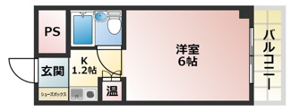 【間取り】 | シティコーポ比治山　収益物件