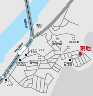【地図】 | 広島市東区牛田新町３丁目